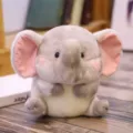 Cute grey elephant plush toy soft stuffed animal doll lovely gift for kids 2024 - Elephant