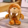 Cute round walrus plush toy soft stuffed animal doll for kids gift and machine claw game. - Sea Lion