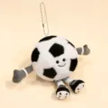 Mignon peluche football pendentif porte-clés dessin animé balle jouet doux cadeau - Pendentif de Football avec Pieds / 10cm (50g)