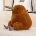 Cute kiwi bird plush toy soft stuffed animal doll pillow for kids birthday gift home decor sofa - 30cm / Brown