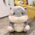 Cute grey hamster plush toy doll soft stuffed animal cute children birthday gift for kids - Grey Hamster