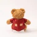 Custom Xuzhou print teddy bear plush toy in red jersey, cute football fan gift souvenir doll. - Xuzhou Bear