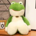 Süßes Plüschfrosch Spielzeug Detail, weiche Stofftier Puppe für Kinder Geschenk Zimmer. - Frosch / 35 cm