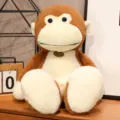 Süßes braunes Plüschtier Affe Stofftier Puppe weiches Spielzeug Kinder Geburtstag Geschenk - Affe / 35 cm
