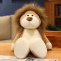 Schattig pluche leeuw speelgoed, zacht knuffeldier met pluizige manen, perfect kindergeschenk. - Leeuw