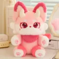 Rosa Fantasy Teufel Fuchs Plueschtier suesse gestopfte Puppe weiches Kissen Geschenk - Rosa Fantasy Fuchs / 35 cm 0,28 kg