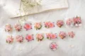 Decoratieve PET plakband variant met prachtige roze rozenbloem patronen voor handdoek en deco. - Roze Diana