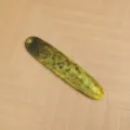 Detail view of the cartoon cucumber plush toy skin semi-finished stuffed doll cover. - 45cm Skin Without Filling Without Zipper / Brown Cucumber Skin