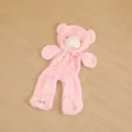 Pink plush teddy bear skin toy with plaid bow and cute heart embroidery details for gift. - Pink Shell / 80cm Cover Unfilled With Zipper