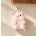 Süßes rosa Schwein Plüschtier Anhänger, weiche Stofftier Schlüsselanhänger für Taschen. - Rosa Schwein