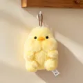 Cute yellow chick plush pendant fluffy animal doll keychain bag hanging ornament soft toy - Duck
