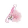 Mignon porte-clés fleur de cerisier en peluche rose sac pendentif jouet doux fille - Fleur de Cerisier Pendentif Cordelette Main / 9x9cm
