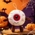 Halloween peluche globe oculaire portachiavi mignon jouet peluche pendentif effrayant - Rouge