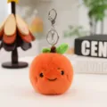 Niedlicher Plüsch Orange Schlüsselanhänger Stofftier Tasche Anhänger Frucht Puppe Geschenk - Orange