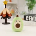 Niedlicher Avocado Plüsch Schlüsselanhänger flauschiges Stofftier Tasche Anhänger Deko - Avocado