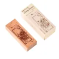 Momo Blumen Serie Buchen Holzstempel, Retro Sonnenblume dekorativer Stempel für Handwerk. - 2 Blühende Sonnenblume
