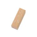 Wooden rubber stamp with delicate white floral botanical line art design for journal crafts. - 1 Nanyu Letters
