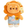 Cute leon de peluche animal de peluche suave almohada muneca cumpleanos regalo peto azul - 23cm / Pantalón Azul León Muñeco