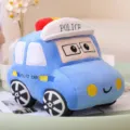 Cute plush police car toy for kids, soft stuffed vehicle doll gift for boys and girls. - 30 cm / Cartoon Police Car