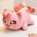 Morbido peluche simpatico gatto unicorno bambola 15 cm animale imbottito regalo bambini. - Gatto Unicorno Cuore Rosa