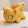 Peluche gatto unicorno giallo morbido animale di peluche 15cm carina bambola cartone variante - Gatto Unicorno Arancione