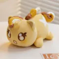 Peluche gatto unicorno giallo 15cm simpatico animale imbottito morbido cuscino variante - Gatto Unicorno Giallo