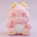 Simpatico peluche dinosauro rosa bambola, morbido cuscino animale per bambini, regalo. - Drago Dingdang Rosa