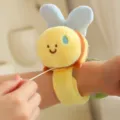 Cute bee plush slap bracelet soft wristband toy funny cartoon animal slap band gift 1pcs - Bee Style Slap Bracelet