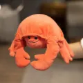 Orange crab plush toy, cute stuffed animal doll for kids and fun interactive gifts. - Crab Hand Puppet