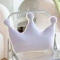 Cute purple crown plush pillow soft comfortable cushion for chair sofa home decor variant - Three Crowns / Purple