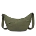 Groene corduroy crossbody tas halve maan schoudertas casual damestas voor dagelijks. - Gemiddeld / Groen