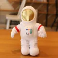 Cute astronaut plush toy soft stuffed spaceman doll pillow for kids room decor gift id - White with Backpack / 33cm