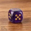 Dado in pietra preziosa di ametista naturale 15mm angoli arrotondati accessorio da gioco - Ametista (Numero articolo: 1781 Dadi Angolo Arrotondato) / 1 Pezzo / Viola Traslucido