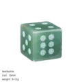 Green Aventurine Stone Dice 16mm Natural Gemstone Game Piece for Tabletop Board Games - Green Aventurine / 1 Piece/Pack