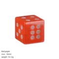 Natural red jasper gemstone dice 16mm polished stone game dice home decor tabletop - Red Jasper / 1 Piece/Pack