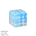 Synthetic opal dice 16mm gaming accessory, glowing synthetic gemstone six sided dice for board games. - Synthetic Opal / 1 Piece/Pack