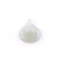 Natural gemstone twisted peace buckle pendant DIY pale green jewelry accessory part - Light Green Aventurine