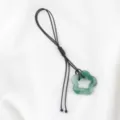 Natuurlijke groene steen bloem hanger DIY ketting armband vintage sieraden 30mm - Groene Aventurijn