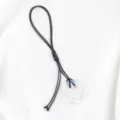 Translucente holle bloemenhanger met zwart koord DIY ketting sieraden accessoire - Opaal (Synthetisch)
