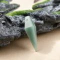 Green Crystal Rhombic Faceted Pendant DIY Necklace Jewelry Accessory Variant - Green Aventurine