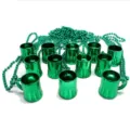 Green Plastic Beer Mug Bead Necklace Oktoberfest Party Accessories German Festival Pendant - Mini Beer Mugs (19HKOT065)