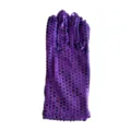 Gants à sequins violets pour spectacle de scène adulte danse fête accessoires mode image - Taille unique / Adulte Violet