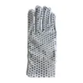Gant de scène à sequins blancs pour adultes fête de danse accessoire costume mode 1pc - Taille unique / Adulte Argent