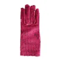 Adult magenta sequin stage gloves dancing performance party fashion costume accessories SKU - One Size / Adult Rose Red