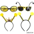 Bee party costume props set including cute bee glasses and antenna headbands for halloween. - One Size / 22BESET299