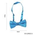 Pajarita azul con correa ajustable, accesorio de corbata formal clásico de 8x6cm - Pajarita (9419BU)