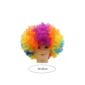Colorful afro rainbow clown wig for sports fans and cosplay parties, size 56-60cm. - 17CL6461RB Wig