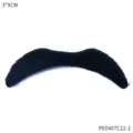 Faux moustache noire accessoire de déguisement pour fête costumée, carnaval et cosplay. - Taille unique / Fausse Moustache