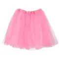 Rosa Tütü Rock, fluffiger Tüll Lagenrock, Prinzessin Party Kostüm Variante Damen Mädchen. - Rosa Tüllrock (HE4023PK)