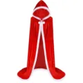 Kerst rode met capuchon fluwelen cape voor volwassenen feest feestelijke kleding - Eén maat / Rode Mantel met Hoed
